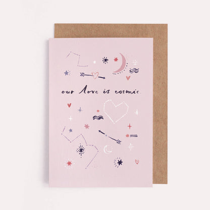 Cosmic Love Card | Love Cards | Anniversary Card | Celestial - Sister Paper Co